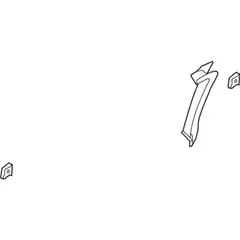 Door Window Molding Decal - Left, Rear