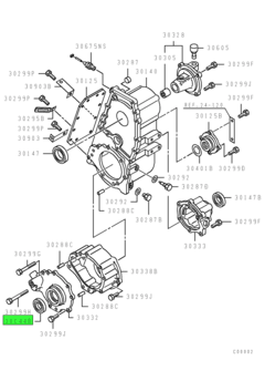 OIL SEAL,T/F CASE GEARSHIFT SHAFT 1