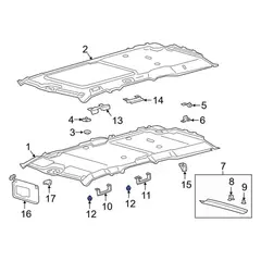 Interior Grab Bar Cap Cover - Left