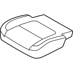 Seat Cover Cushion - Right, Rear (DX)