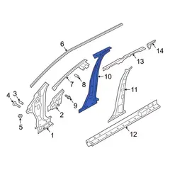 Body B-Pillar - Left, Inner