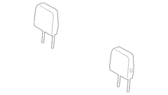 Crew Cab Headrest <br>Headrest part of the Seat