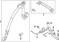 Seat Belt Receptacle Buckle <br>Component that the lap / shoulder inserts into and Amplifier