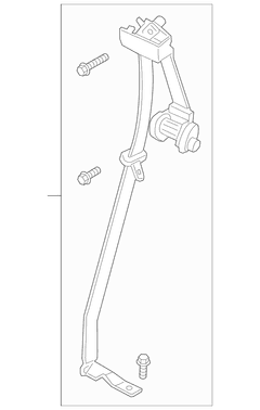 Seat Belt Lap and Shoulder - Left, Rear (Regular Wagon)
