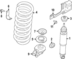 Suspension Shock Absorber Bellows Shield - Front