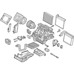 AIR CONDITIONING (A/C) Evaporator Core and Case Housing
