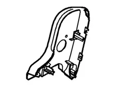 Seat Latch Cover - Left, Rear, Inner