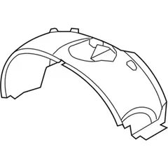 Fender Splash Shield Apron - Right, Front