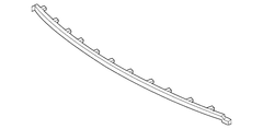 Grille Molding Finish Panel - Front, Upper (White Platinum)