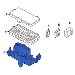 Fuse Box Bracket (Fuses)
