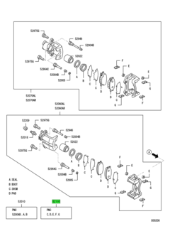 PAD KIT,FR BRAKE 2