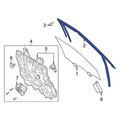 Window Channel Track - Right, Front