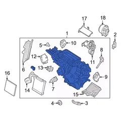 Hvac Unit Case Evaporator And Housing