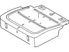 Seat Cushion Foam Pad - Left, Rear