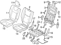 Seat Cover Cushion - Left, Front (Phantom/Raptor)