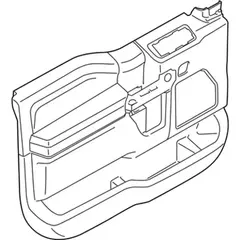 Door Interior Trim Panel - Left, Front (XLT)
