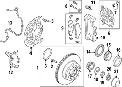 Brake Hose ABS Pressure - Left, Front