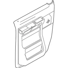 Door Interior Trim Panel - Left, Front