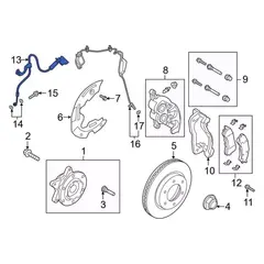 Hose Brake - Left, Front