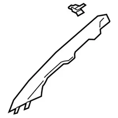 Body A-Pillar Trim Panel Windshield molding - Right, Back