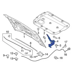 Hood Hinge - Left
