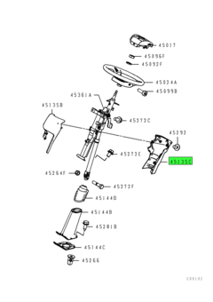 COVER,STEERING COLUMN 1