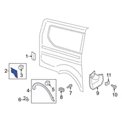Side Body Panel Molding - Right (All Extended Frame)