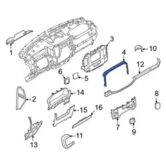 Instrument Panel Molding - Left (XL, XLT)