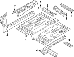 Reinforcement Floor Pan - Front