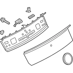 Deck Lid Finish Panel Emblem (Convertible, Coupe)