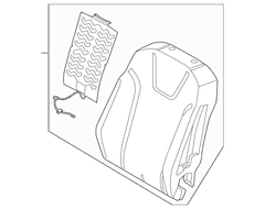 Seat Back Cushion Heating Pad - Right, Front