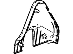Seat Back Recliner Adjustment Mechanism Cover Latch - Right, Rear