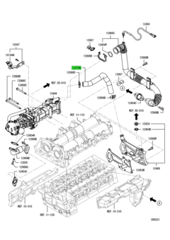 HOSE,EGR COOLER 1