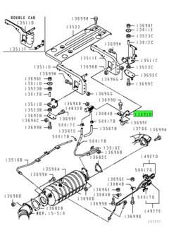 STAY,EXHAUST MUFFLER 1