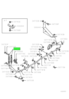 CABLE,T/F GEARSHIFT 2WD & 4WD 1