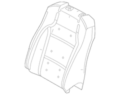 Seat Back Cushion Pad - Front