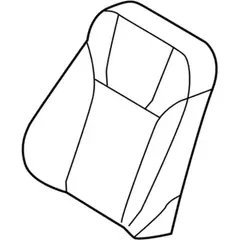 Seat Back Cushion Cover - Left, Front