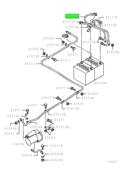 CABLE,BATTERY WIRING 1