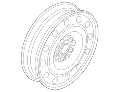 Wheel Rim Spare Assembly, -18 MINI