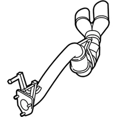 Muffler and Pipe - Rear 6.7L