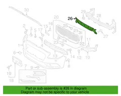 Bumper Bracket Guide Marker - Left, Rear