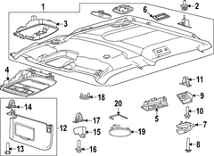 Speaker Cover Grille - Front, Rear 18 Radio Speakers