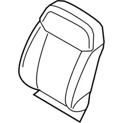 Seat Back Cushion Cover - Left, Front