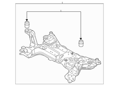 Engine Cradle Cross Member - Front (AT)