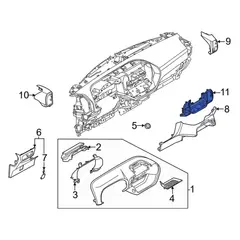 Dashboard Air Vent Bezel (Limited, XLT)