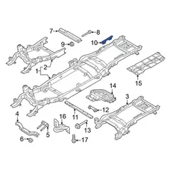 Chassis Frame Reinforcement Trailer Coupling Support Bracket - Right