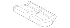 Seat Cushion Cover Cloth - Rear (XLT)