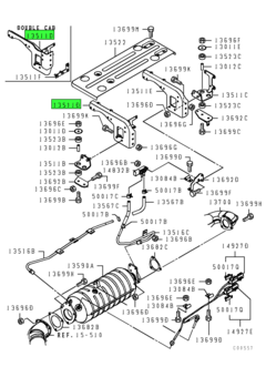 BRACKET,EXHAUST MUFFLER 1