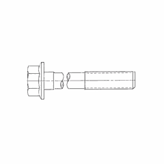 M14 x 80 mm Hex Head Bolt, 10.9 Grade, Phosphate Coated