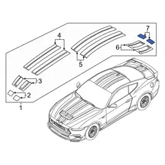 Bumper Decal Stripe <br>A picture, design, or label that will stick to the surface of Sticker